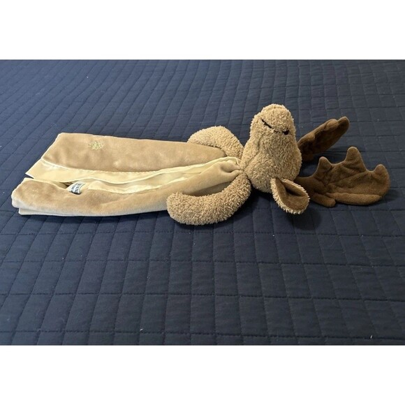 Bunnies by The Bay Best Friend Bruce Moose Lovey Security Blanket - Picture 8 of 8